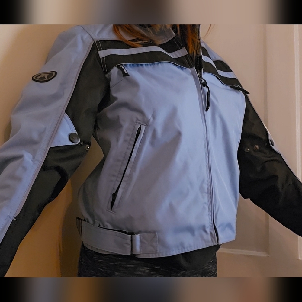 Vintage Blue Fieldsheer Phoslite motorcycle jacket Size large